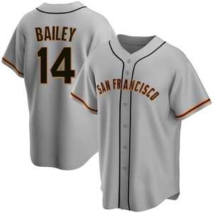 Men%27s San Francisco Giants #14 Patrick Bailey Gray Cool Base Stitched Jersey Dzhi